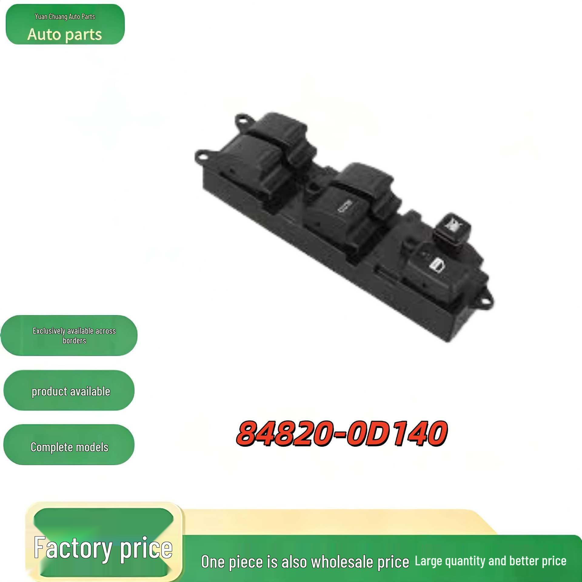 Main Window Switch for Toyota 84820-0D140 Standard