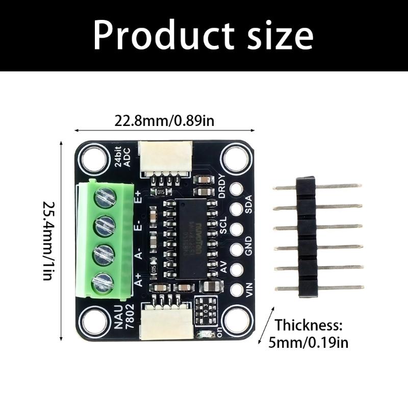 NAU7802 24 Bit Data Conversion Pressure Module Analog to Digital Module Suitable for Industrial Automation