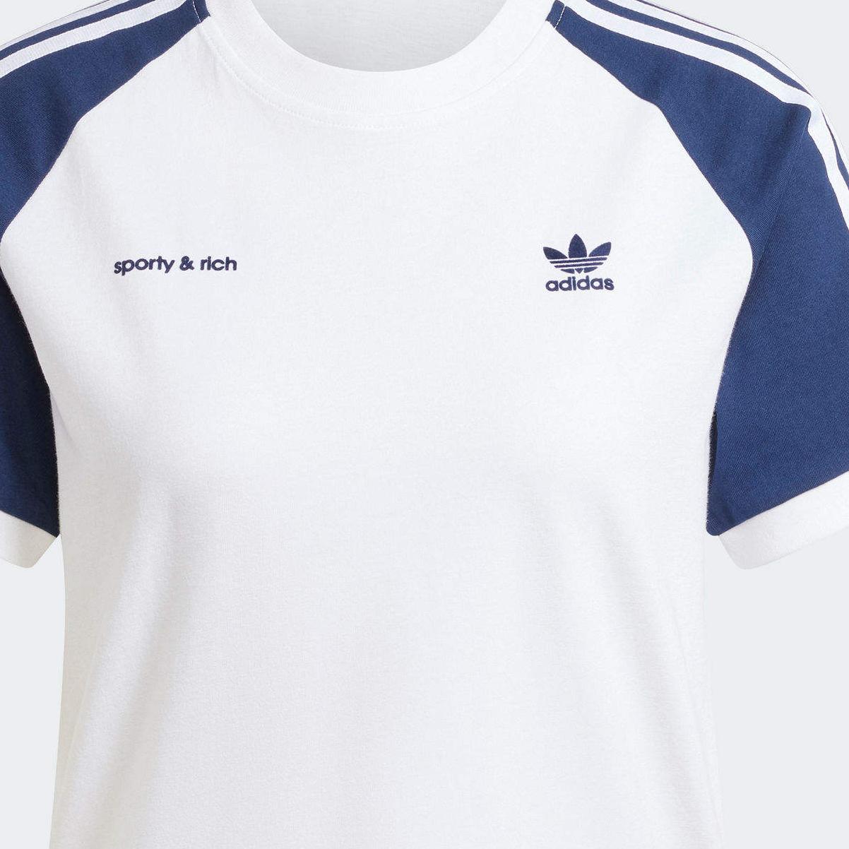 adidas × sporty&rich t-shirt ホワイト Tシャツ adidas SPORTY & RICH T-SHIRT コアホワイト/ナイトネイビー