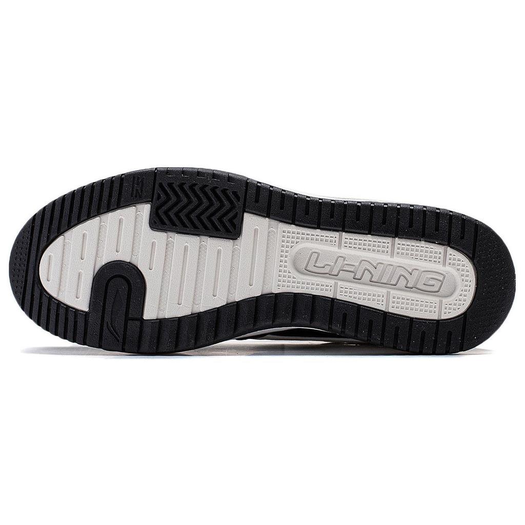 Li Ning Mountain Origin 2.0 Slip Resistant Abrasion Resistant High top Skateboard Shoes Women's Black White AGCT346-1