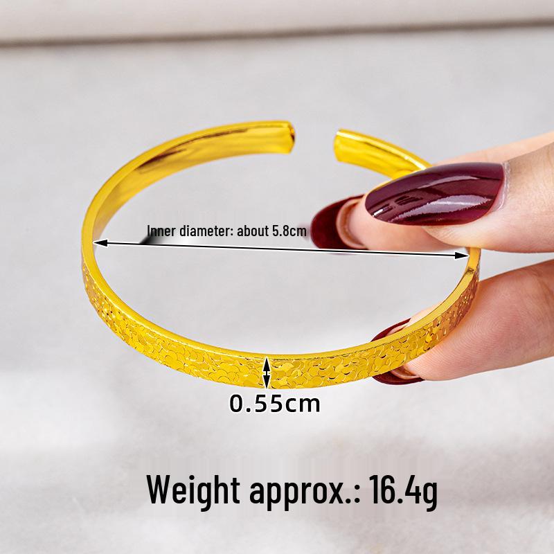 Exquisite Cat's Eye Gold Bangle - Trendy, Long-Lasting Color Jewelry for Women