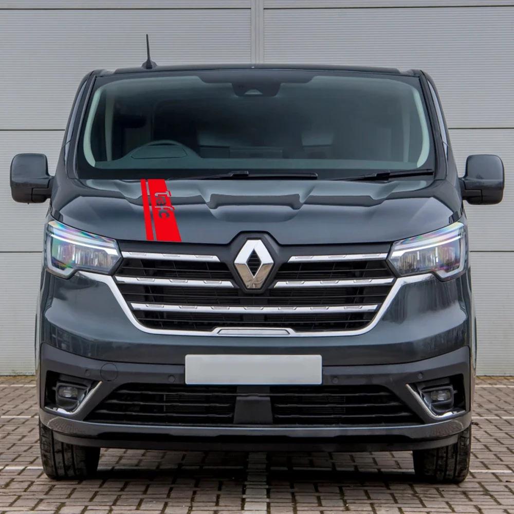 Van Hood Stickers For Renault Trafic 3 2 MK1 Car Bonnet Graphics Stripes Decor Decal Camper Vinyl Cover Auto Tuning Accessories