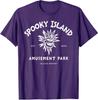 Funny Halloween Spooky Island Amusement Park Skull Unisex T-Shirt