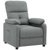 Vidaxl Foldable Armchair, Dark Grey, Fabric Upholstered