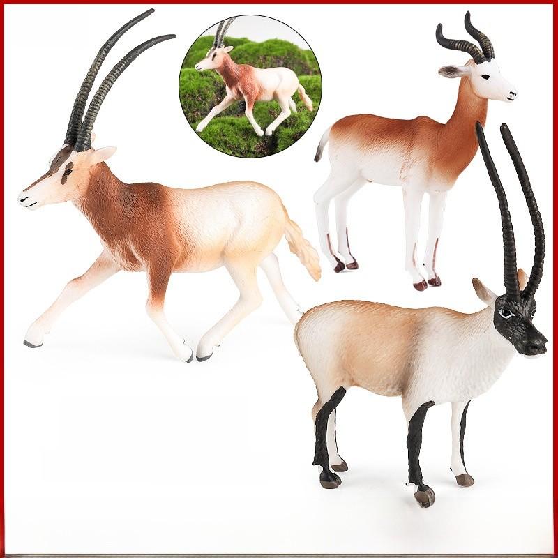 Wild Tibetan Antelope Solid Plastic Model Set For Kids Educational Play And Collecting