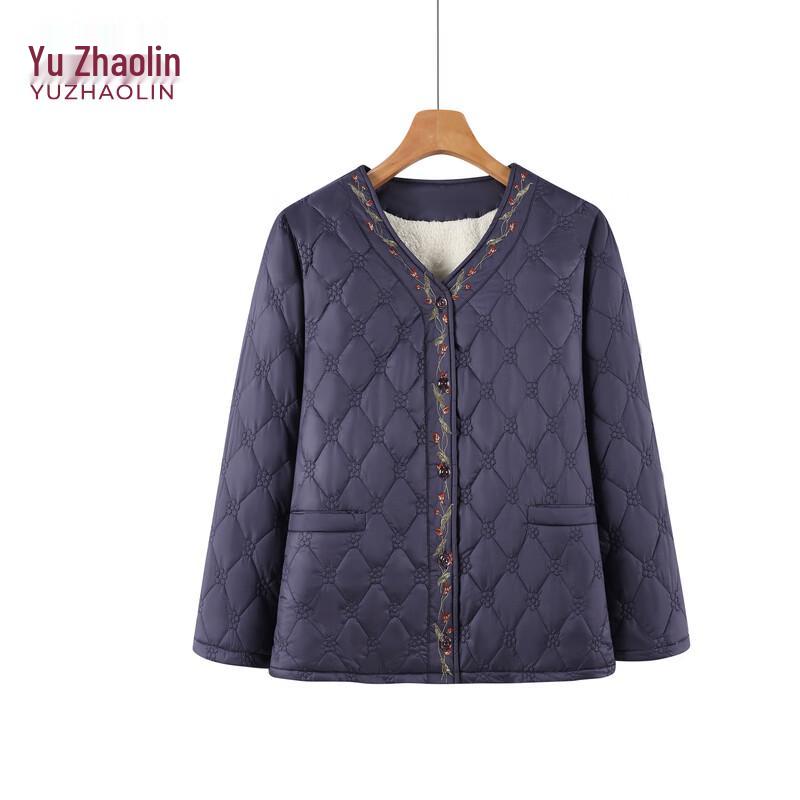 

YUZHAOLIN Women s Fleece-Lined Thermal Cardigan Jacket 7XL