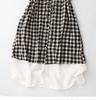 Plaid Patchwork Round Neck Dress - Casual Loose Fit, Japanese Style for Women, Spring/Summer