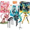 Blokees Hatsune Miku Cartoon Anime Assembly Figurine Toy Anime Action Figure PVC Kids Toys Doll Collection Figures Gift