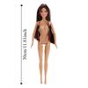 Girls Toy Princess Supermodel Nude Doll Curly Hair Dark Skin Action Figure Body Dress Up Movable DIY Dress Up Toy DIY Toys