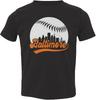 Baltimore Skyline Baseball Graphic T-shirt