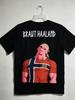 Erling Haaland Norway Funny Majin Buu Graphic T Shirt Men Football Soccer Cartoon Tee Men's and Women's Streetwear T-shirt