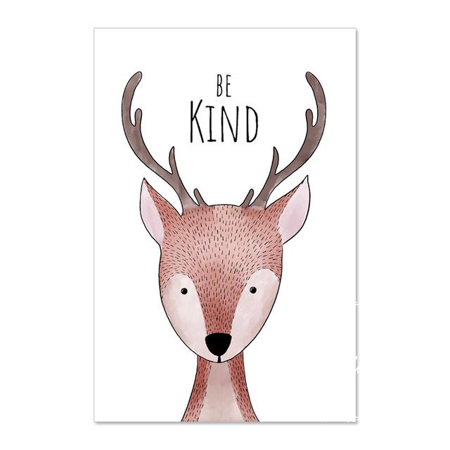 

Детские холсты для украшения комнаты, листы с изображением животных, настенные художественные постеры, картины для детской комнаты, декоративные принты, настенные постеры 30X40cm No Frame