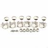 6 Pieces Easy To Install Locking Tuning Polished Chrome Finish, Pegs, for Instrument