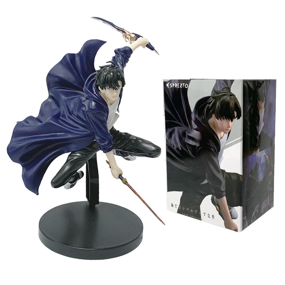 In Stock Solo Leveling Shadow King Figure Sung Jinwoo Cheng Xiaoyu Handheld Model Desktop Ornament Anime Collection Model Gifts