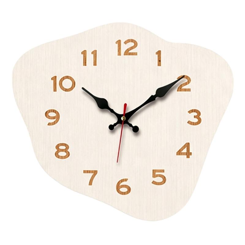 Quiet Wall Clock Nordic Creative Irregular Shape Analog Clock Quiet Mechanism Precise Timing For Bedroom Office