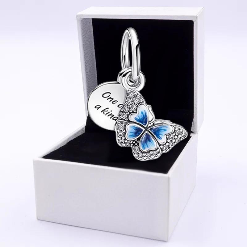 Butterfly Series Charm Bead Applicable To Original Jewelry &Diy Making Women Unique Bracelet Bangle Jewelry Fine Gift