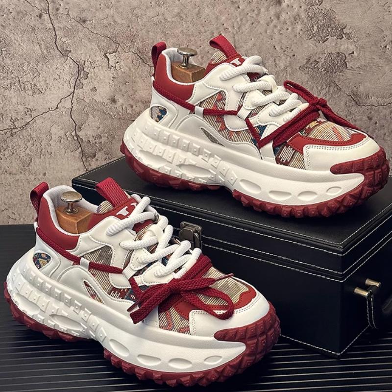 Trendy Dad Shoes, Fashionable and Individual Casual Shoes, Breathable Thick-soled, Versatile Sports Shoes for Men B35
