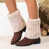 Fashion Fashion Women's Winter New Thickened Warm Buckle Mid-Leg Boots