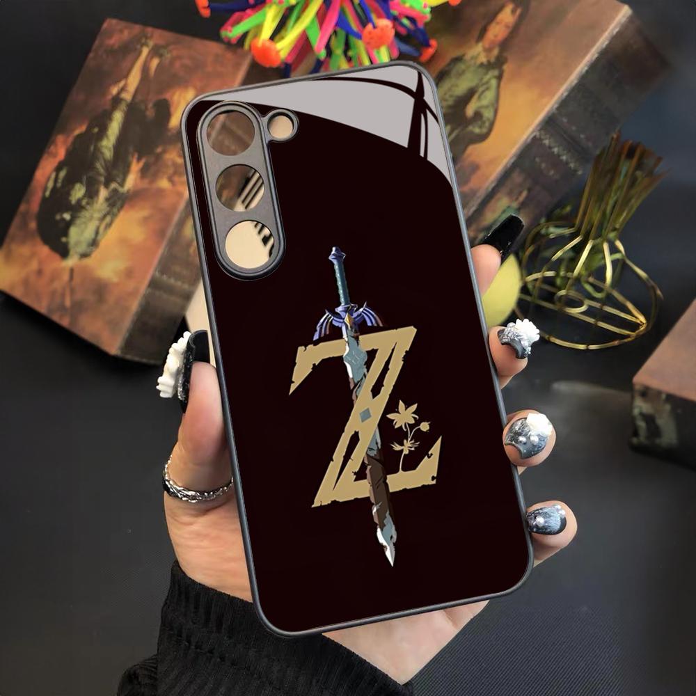 Cartoon Anime Game Z-Zelda Phone Case for Samsung Galaxy S24 S23 S22 S21 S20 A24 A34 A54 A53 Note20 M54 Fe Ultra Plus Glass