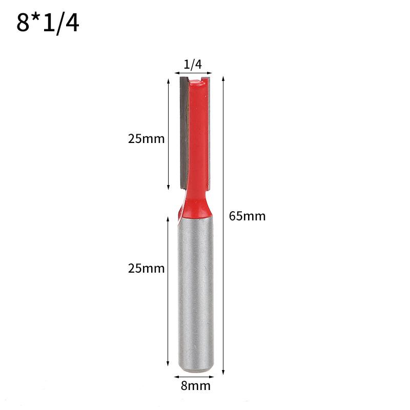 8mm Woodworking Trimmer Set: Double-Edged, Round Bottom, V-Shaped, Slotted, and Keyhole Engraving Knives