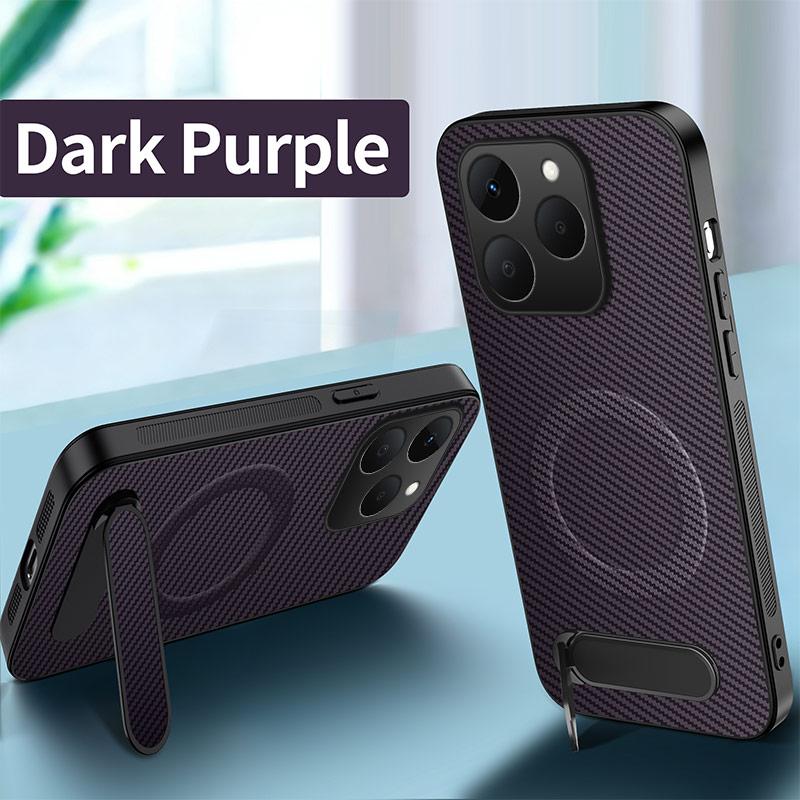For Realme 15/15 Pro 15T Case Carbon Fiber Texture Magnetic Bracket Cover For Realme15 Pro 5g Wireless Charging Funda