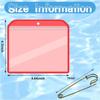 Geyee 6 Pack Fishing Hunting License Holder Waterproof Fluorescent Orange ID Holder With 6 Bronze Safety P Heavy Duty For License Permit Protection