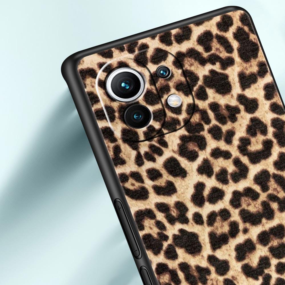 Phone Case For Xiaomi Mi 15 14 13 12 11 Lite 14T 13T 12T 11T Pro Poco X7 X6 X5 X3 Pro F6 F5 F4 Cover Sexy Trendy Leopard Print