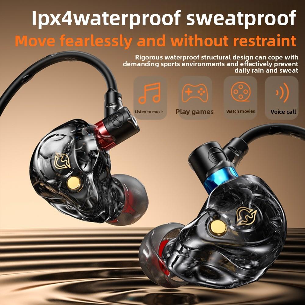 Deep Bass Wired Headset 3.5mm/Type C Earpiece Headset Wired Earphone  Mobile Phone/Tablet/Computer