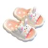 Kids Summer Cute 3D Rabbit Slippers Non Slip Breathable Soft Home Bathroom Sandals For Girls