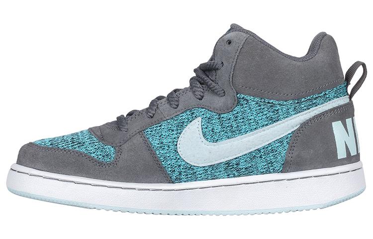 

Nike Court Borough MID SE GG Высокие Детские Скейтбордические Кроссовки Серый Синий Подростки 922846-001 35.5