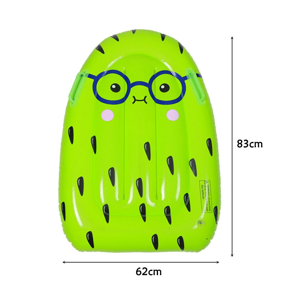 Children Inflatable Floating Row PVC Cartoon Unicorn Fruit Pattern Water Hammock Swimming Pool Air Mattress Water Sport Play Toy