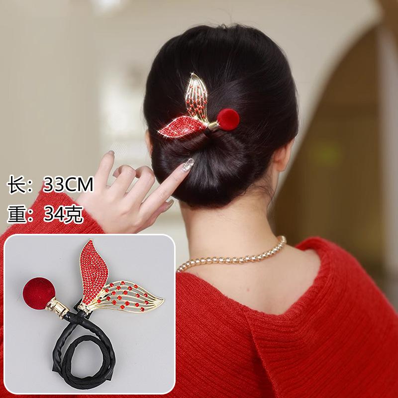 Ins Style Elegant Lazy Hair Curler Fshion Flower Fashion Flower Roller Hair Curler Lazy Hairpin Butterfly Hair Clips For Girls