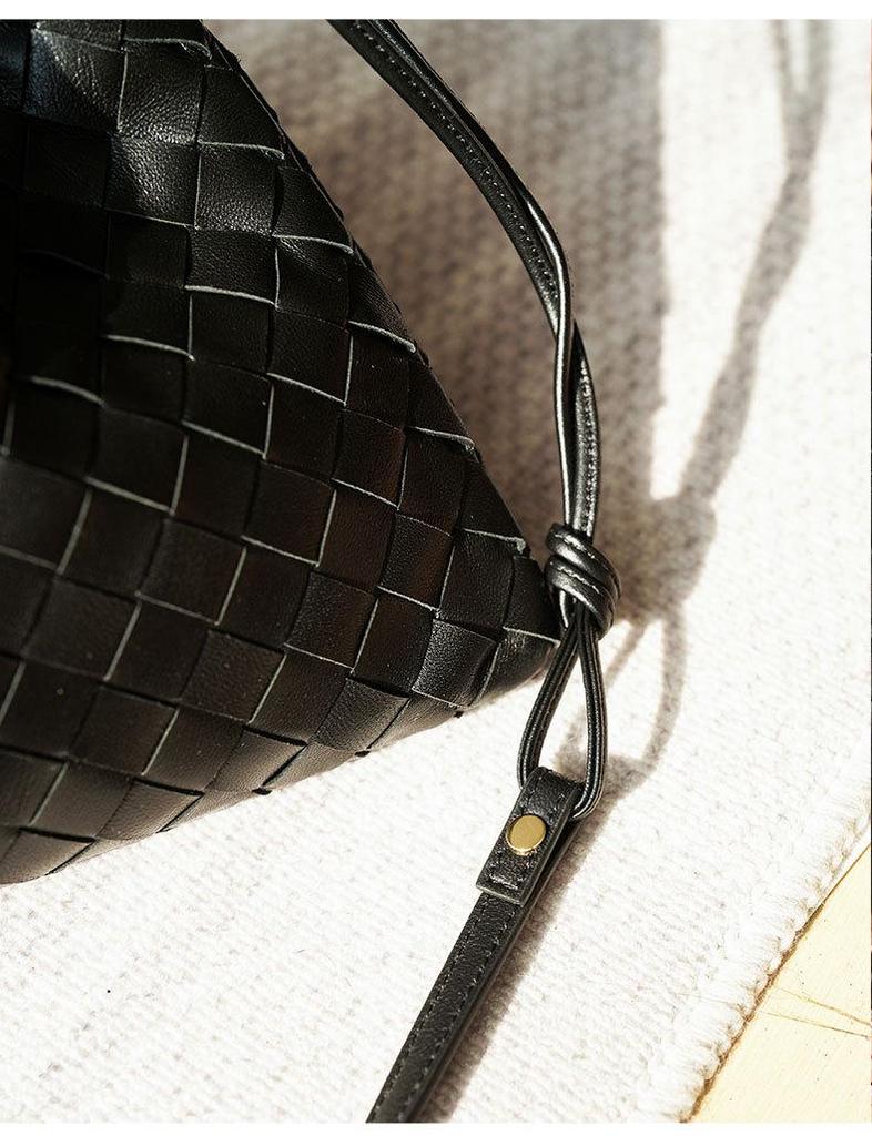 Bolso Bandolera Nube Tejido de Piel de Oveja BV Nuevo 2024: Versátil, Moderno y Popular Estilo con Cordón