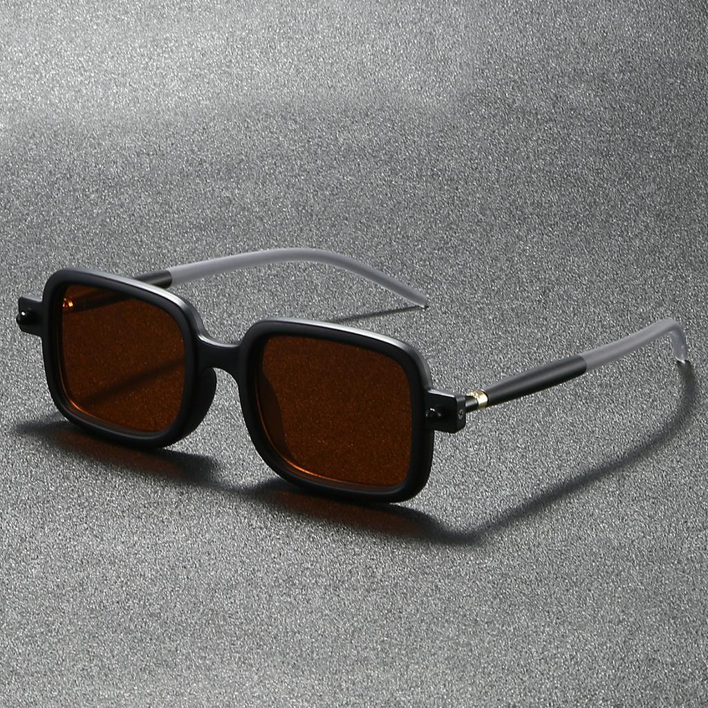 Punk Square Sunglasses Men Fashion Vintage Candy Color Rim Outdoor Shades Women Trendy Brand Design Casual Sun Glasses