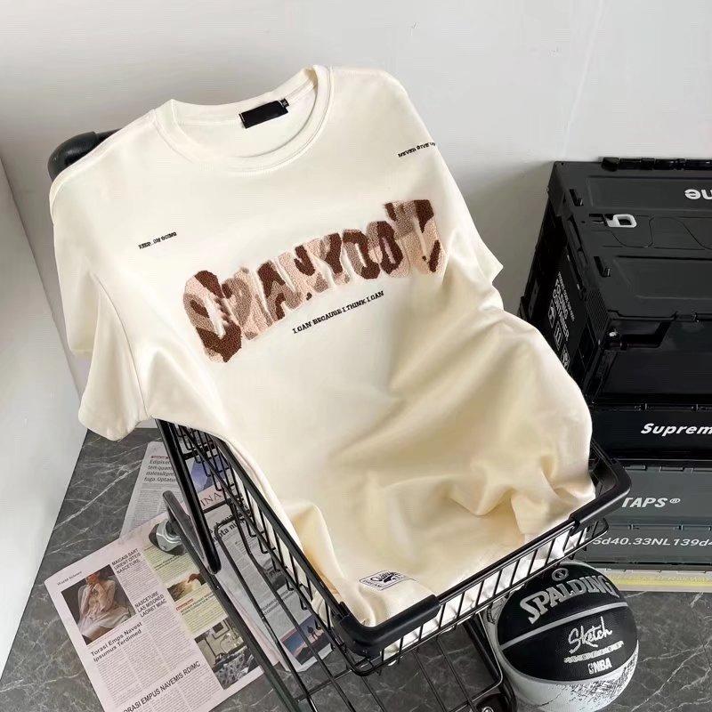 

Мужская футболка с коротким рукавом, летние свободные модные футболки с половиной рукавом для мужчин, топ с круглым вырезом, мужская мода, простой принт