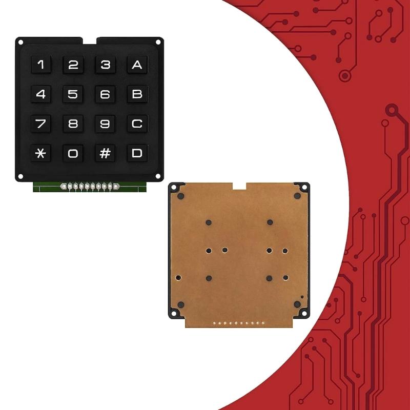 Matriz 4x4 Array 16 Teclas Botón Teclado Teclado Módulo para DIY Electrónico Teclado de Botones de Membrana MCU de 16 Teclas