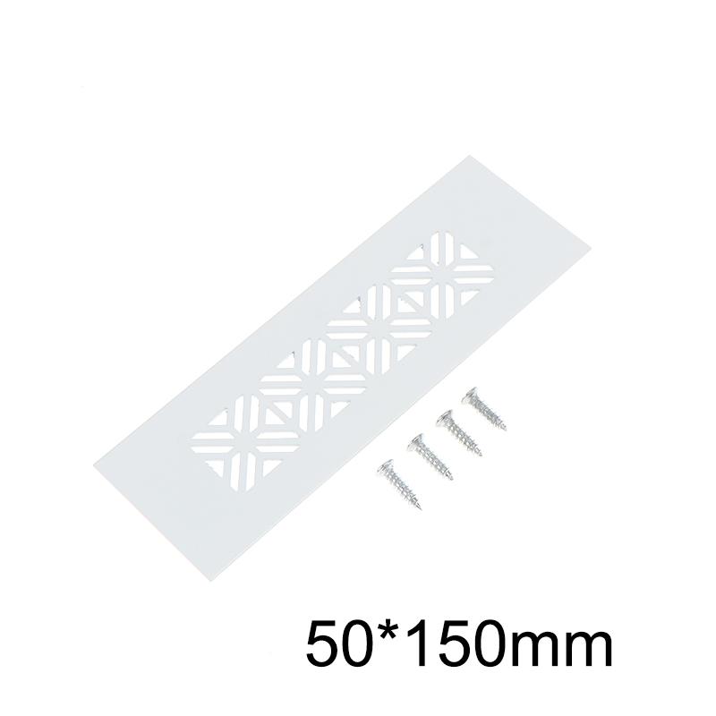 Aluminum Alloy Vents Cover Rectangle 50 Wide Air Vent Decor Louver Breathable Mesh Ventilator Grille Cover