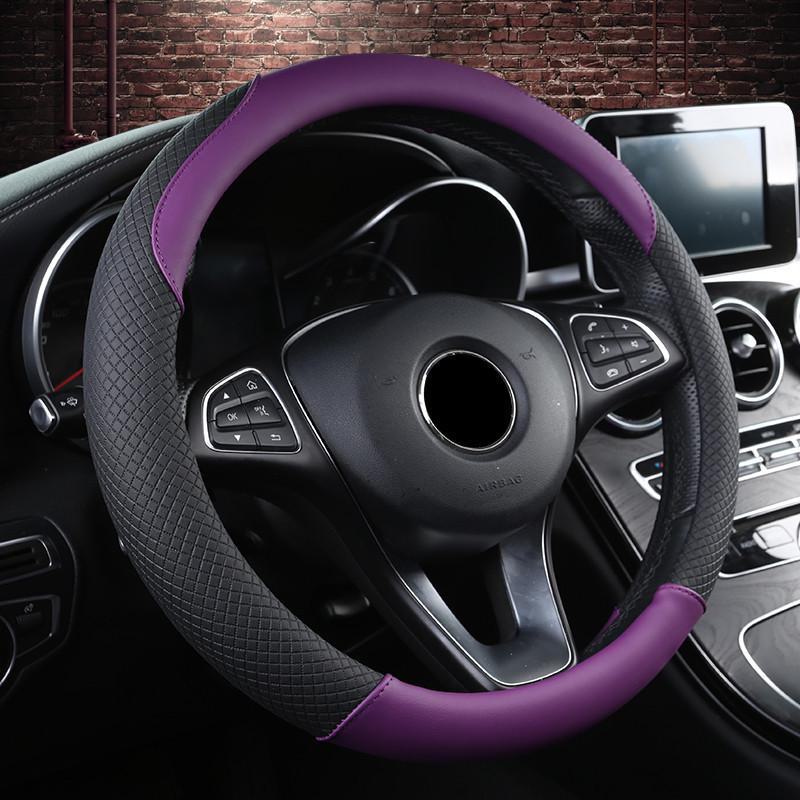 Uniwersalny całoroczny pokrowiec na kierownicę samochodową - akcesorium do dekoracji wnętrz