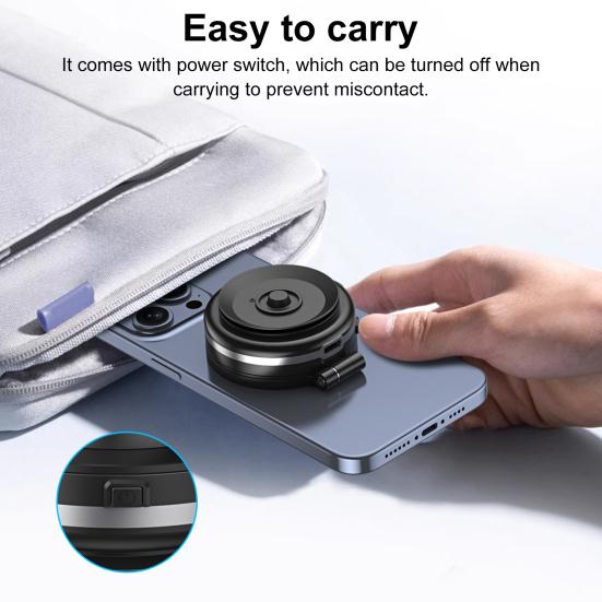 Vakuový magnetický držák telefonu do auta s 360stupňovou rotací, držák mobilního telefonu