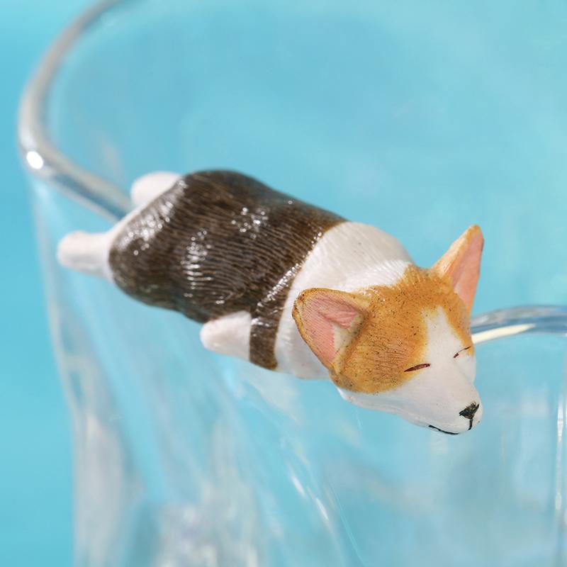 

Mini Corgi Resin Doll for Car Dashboard Decoration Cute Dog Figurine Car Interior Accessory Animal Ornament Desk Decor Gift