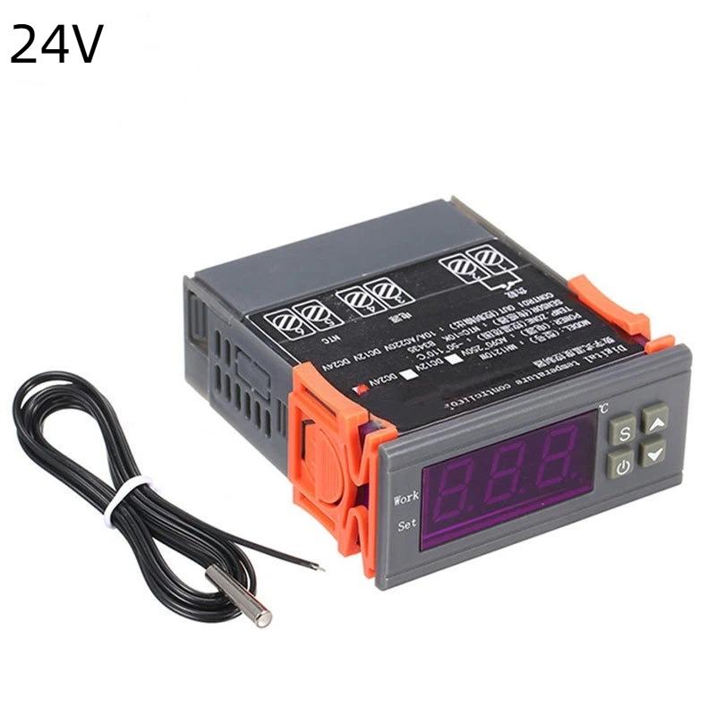 Dual Digital Thermostat Temperature Humidity Control 1210W Thermometer Hygrometer Incubator Controller 220V 12V 24V 24v