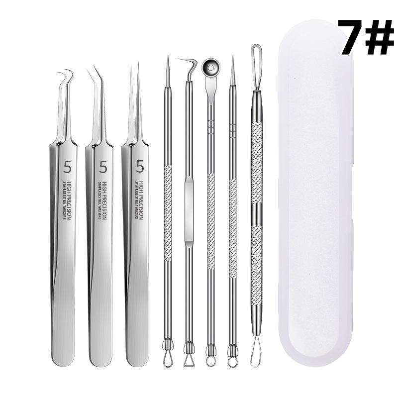 

Пинцет для удаления черных точек, экстрактор прыщей, точный инструмент из нержавеющей стали для удаления прыщей, инструменты для чистки лица 7#
