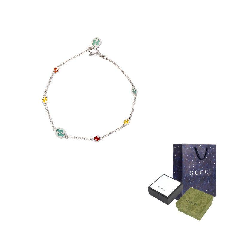 Gucci Interlocking G Enamel Bracelet 728951-J89B4-8519