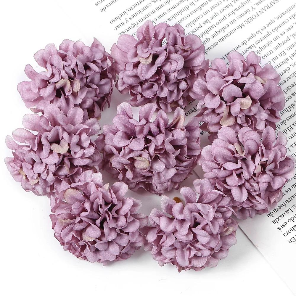 10/20/50Pcs Silk Artificial Flowers Heads Wedding Decoration For Home Room Decor Fake Flower Wall Cake Decor Craft Accessory