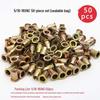 150-Piece Rivet Nut Set: Galvanized, Inch & Metric