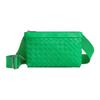 Cow Leather With Fabric Messenger Bag, Crossbody Bag, Shoulder Bag Men's Green 651938V0E523724