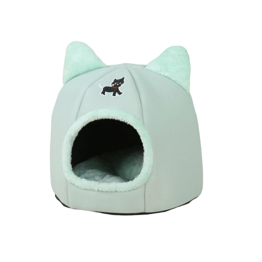 Dog Pumpkin House Semi-Closed Winter Cat Nest Cartoon Cozy Pet Sleeping Basket Warm Anti-Slip Windproof Cat Cave Home Decor