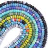 1 Strand 6x4mm Pumpkin Lampwork Beads Colorful Glazed Glass Loose Beads For Jewelry Making DIY Bracelets Necklace Accessories
