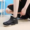 Damen Gummistiefel Outdoor Rutschfest Wasserdicht Gartenarbeit Überschuhe Plüsch Warm Winter Regenstiefel für Damen Botas Lluvia