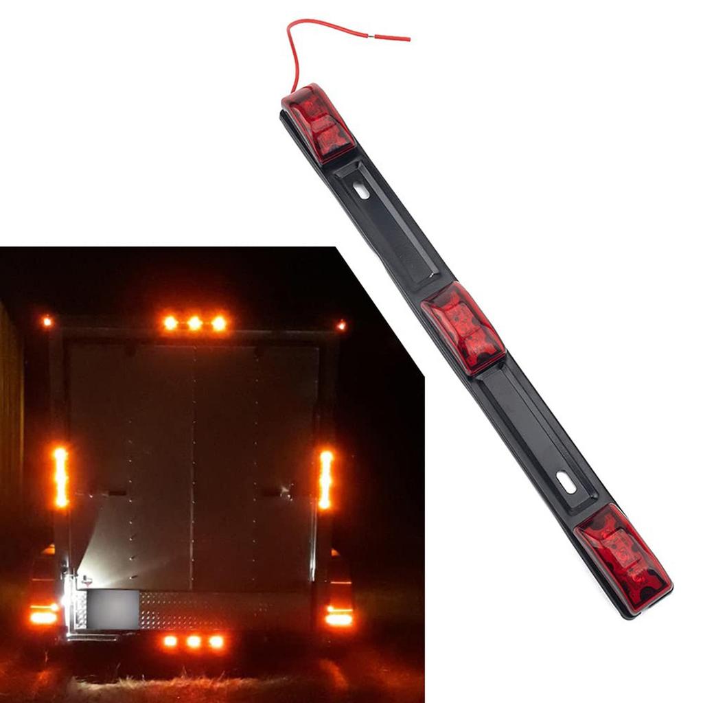 15 Inch 9led Trailer Tail Light Bar Waterproof Red Beach Motorcycle Trailer Forklift Truck Van Tail Light 12v